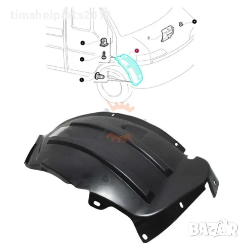 Преден подкалник за FIAT Ducato-PEUGEOT Boxer- CITROEN Jumper- от 2002 до 2006 - Пасажерска страна