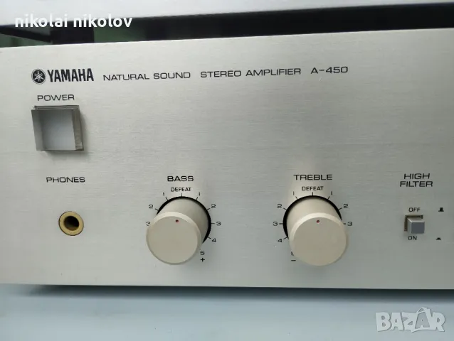 YAMAHA A-450 + t-460, снимка 2 - Ресийвъри, усилватели, смесителни пултове - 49847839