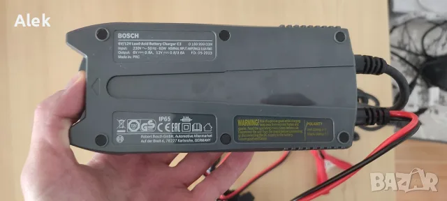 Ново зарядно за акумулатор Bosch C3 6V/12V – неизползвано, снимка 2 - Аксесоари и консумативи - 56151558