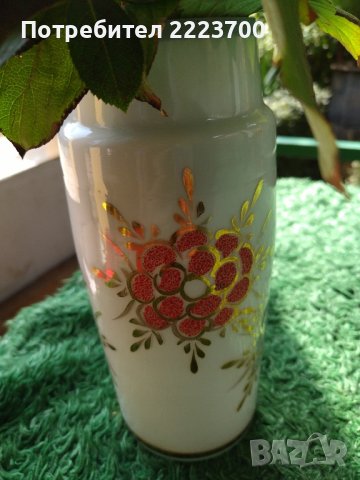 Ваза рисувано стъкло , снимка 3 - Декорация за дома - 42216595