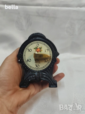 Антикварен чугунен Швейцарски Кухненски Таймер Арт Деко – Марка "EH Switzerland", снимка 4 - Антикварни и старинни предмети - 54112937
