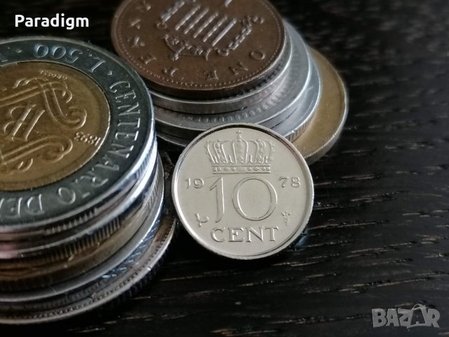 Монета - Холандия - 10 цента | 1978г.