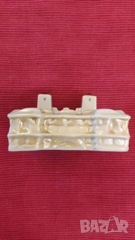 Стар порцеланов пепелник БАБА ВИДА. , снимка 4 - Антикварни и старинни предмети - 40695187