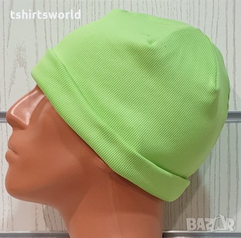 Нова зимна шапка в неонов зелен цвят, снимка 3 - Шапки - 32046534