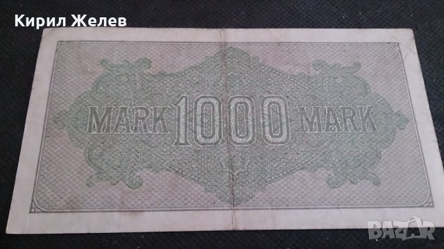Колекционерска банкнота 1000 райх марки 1922година - 14610, снимка 8 - Нумизматика и бонистика - 29079174