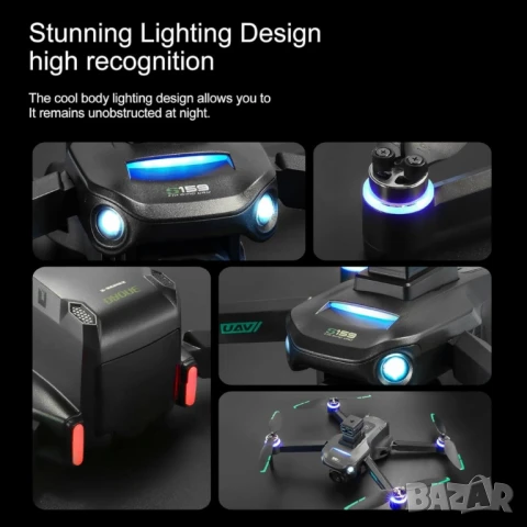 Професионален GPS дрон S159 с 8K камера, 5G WiFi и система за избягване на препятствия, снимка 5 - Друга електроника - 51093514