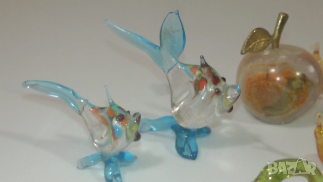 Лот миниатюрни стъклени животни и ябълка, снимка 12 - Колекции - 53358990