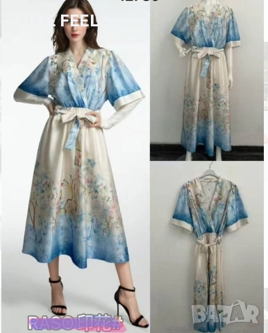 Сатен ✨Дамски Рокли 