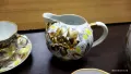 стар руски порцелан чаши за кафе чайник заханица латиера залатая осень, снимка 10