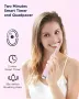 Звукова електрическа четка за зъби, 4 резервни глави, 3 нива и 5 режима, розова, снимка 2