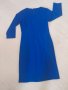 Синя дамска рокля, размер М, снимка 1