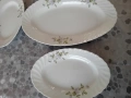 Плато от порцелан и три чинии, производство на завод Китка, снимка 1
