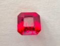 Естествен фасетиран рубин 7.70 k. Сертификат, снимка 2