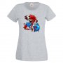 Дамска тениска Mario Zombie VS Sonic Zombie Игра,Изненада,Подарък,Празник,Повод, снимка 7