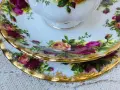 ROYAL ALBERT Красив троен сет за чай или дълго кафе от Англия , снимка 3