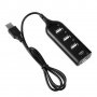 4 порта USB HUB 2.0-USB Адаптер-USB Разклонител-зарядно, снимка 3