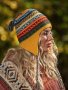 Автентична двулицева перуанска шапка Chullo различни цветове, снимка 8