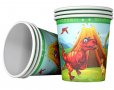 Динозаври Динозвър 10 бр картонени чаши парти рожден ден, снимка 5