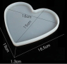 Голямо сърце основа плитка форма силиконов молд за шоколад смола гипс и др, снимка 1 - Форми - 44764811