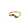 Златен дамски пръстен 1,30гр. размер:49 14кр. проба:585 модел:22398-1, снимка 1 - Пръстени - 44376175