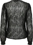 Черна блуза с Пайети, снимка 2