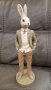 Великденски заек– джентълмен, 25см Италия., снимка 1 - Статуетки - 39448140