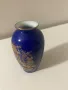 Vintage miniature decorative cobalt blue Japanese vase., снимка 2