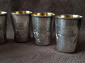 6 Руски чашки сребърни с ПОЗЛАТА Арменски Ереван чаша, снимка 4