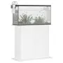 vidaXL Поставка за аквариум, бяла, 81x36x73 см, инженерно дърво, снимка 3