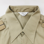 Стара българска военна офицерска лятна куртка с пагони(17.5), снимка 3