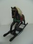 № 6873 стара дървена фигура / играчка - люлеещ кон , снимка 3
