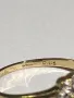 Изтънчен златен пръстен с gemstone и 4 диаманта – 9 карата, 1.88 г, размер 58, снимка 4
