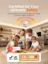Heiman Zigbee 3.0 смарт оптичен (фотоелектричен) детектор за дим за Smart Home система, 1 бр., снимка 4