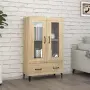 vidaXL Висок шкаф, сонома дъб, 70x31x115 см, инженерно дърво, снимка 2