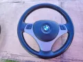 ПРОМОЦИЯ Трилъчев волан от естествена кожа за BMW E90 E91 E92 E93 , снимка 1
