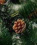Елха с бели връхчета и шишарки/Коледна елха/Изкуствена елха, снимка 4