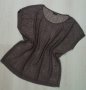 УНИКАЛНО КРАСИВА кафява мрежеста блуза с кафеви пайети 2ХЛ/3ХЛ размер, снимка 1 - Тениски - 29435681