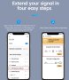 Усилвател за Безжичен Интернет Усилвател за Wi-fi Безжичен Репитер Разширител на Обхвата с 4х Антени, снимка 11