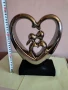 Прекрасна Немска Керамична Скулптура Сърце-Влюбени, снимка 6