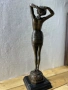 Голяма бронзова статуетка „Пробуждане“ (Reveil) от Филип Волферс (Philippe Wolfers) – 42 см, 3.5 кг, снимка 5