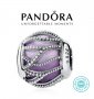 Промо -30%! Талисман Пандора Pandora сребро 925 Purple Radiance. Колекция Amélie, снимка 1 - Гривни - 38576696