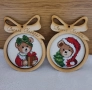 Коледни играчки- ръчно бродирани!, снимка 1
