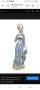Винтаж красиво порцеланово момиче в синя рокля с фигура на агне(глазиран стил  LIadro), снимка 4