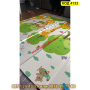 Сгъваемо детско килимче за игра, топлоизолиращо 180x200x1cm - Жираф и Писта с Влакчета - КОД 4133, снимка 18