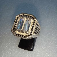 Мъжки сребърен пръстен, снимка 1 - Пръстени - 42472806