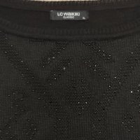 Черна блуза с мъниста LC WAIKIKI, снимка 4 - Блузи с дълъг ръкав и пуловери - 31028246