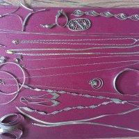 Сребърни верижки и висулки, обеци, снимка 15 - Колиета, медальони, синджири - 42077701
