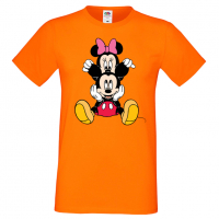Мъжка тениска Mickey & Minnie 3 Подарък,Изненада,Рожден ден, снимка 6 - Тениски - 36575481