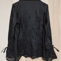 Дамска черна елегантна риза MANUELA, снимка 8 - Ризи - 39865919