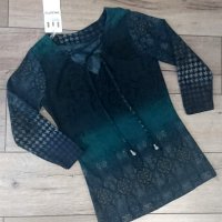 нежна плюшена блуза, снимка 2 - Блузи с дълъг ръкав и пуловери - 30218918